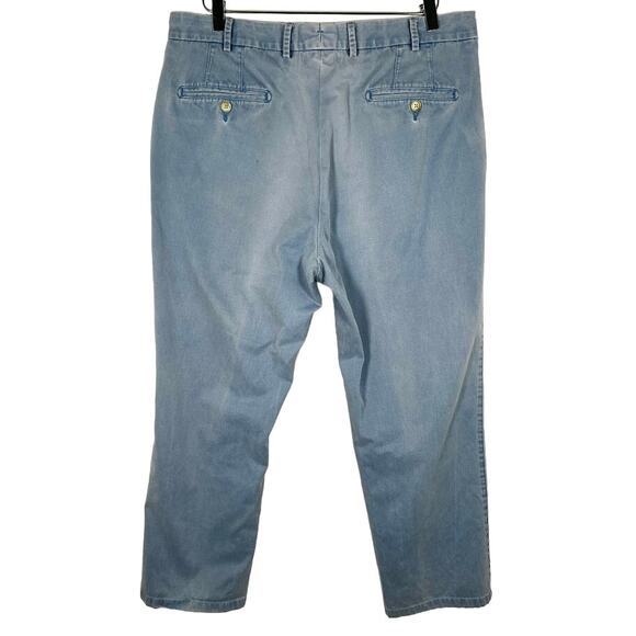Peter Millar Men's Chino Golf Pants 36 Blue Pima Cotton Straight Leg *Read - Picture 3 of 7